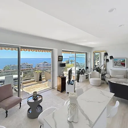 Apartment 2 Bdr Panoramic Sea View Pool Ac Parking, Tennis Vallauris